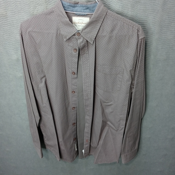 Weatherproof men's large long sleeve button gray/p - Picture 1 of 8